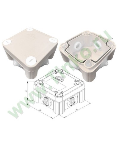 КМ-1010(П)-IP55. Коробка монтажная. Гефест в Норильске