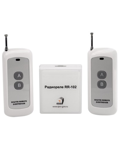 RR-102 + 2 пульта, 250-950 метров, питание 12В. Комплект радиореле. ИПРо в Норильске