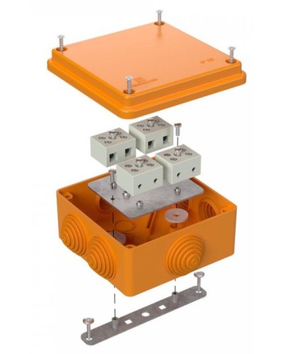 Коробка огнестойкая 100х100х50 (40-0300-FR1.5-8). Коробка огнестойкая для открытой установки. Промрукав в Норильске
