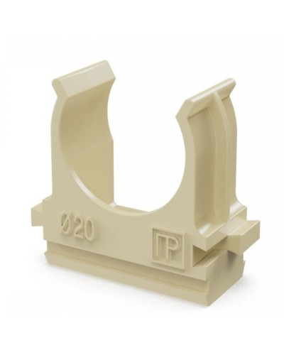 Крепёж-клипса для труб АБС-пластик сосна D20 (100 шт) (PR13.0049). Крепление для труб ПВХ. Промрукав в Норильске