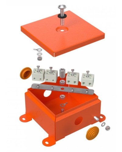 Коробка металлическая огнестойкая 110х110х65 (70-0360-FR2.5-4). Коробка металлическая огнестойкая. Промрукав в Норильске