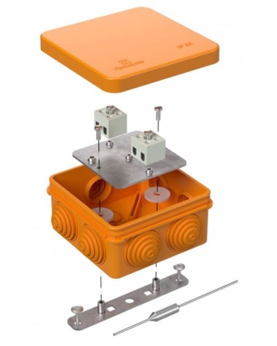 Коробка огнестойкая 80х80х40 (40-0210-FR1.5-4-П). Коробка огнестойкая для открытой установки. Промрукав в Норильске