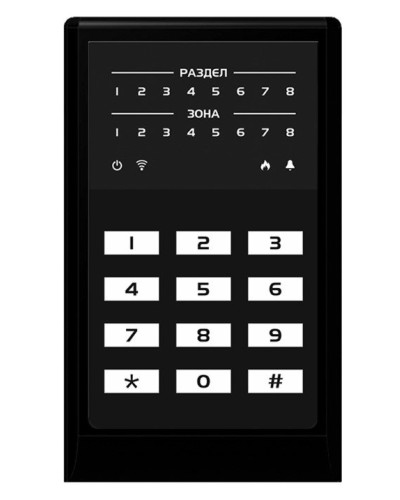 МИРАЖ-КД-04 (black). Кнопочная кодовая панель. Стелс НПП в Норильске