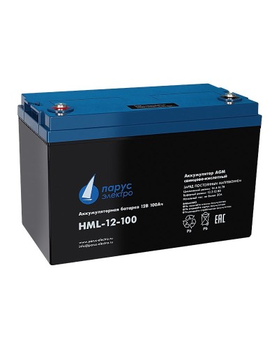 HML-12-100. Аккумулятор герметичный свинцово-кислотный. Связь инжиниринг в Норильске